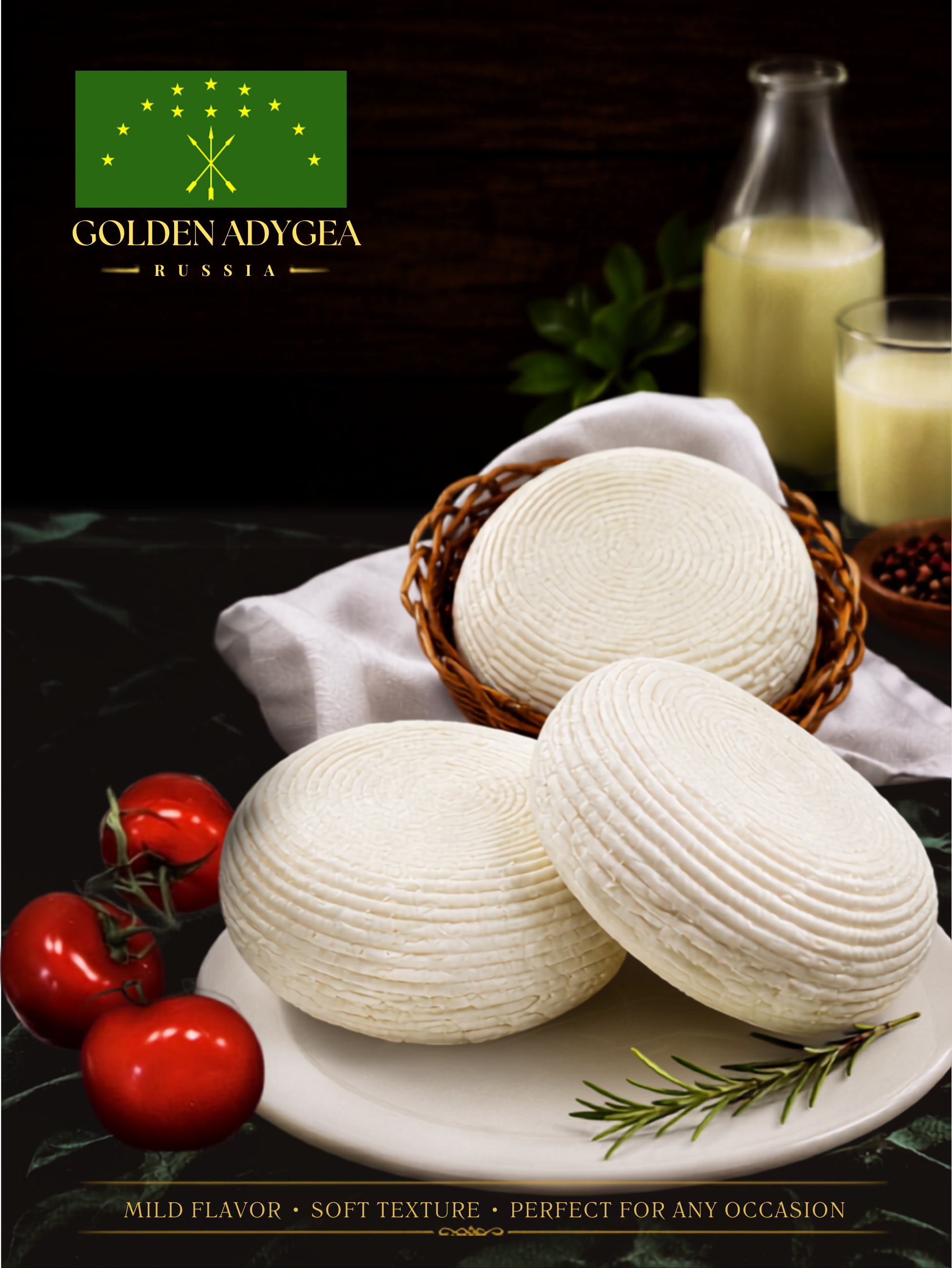 Phô mai “Adygea” mềm từ sữa bò - 1kg1